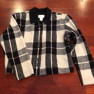 Christopher & Banks plaid wool jacket